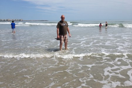 Het strand bij de Jetty Campground